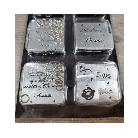 Colorbok Remember When Scrap Metal Themed Tiles & Links Craft 126 Piece Kit NWT - Picture 2 of 11